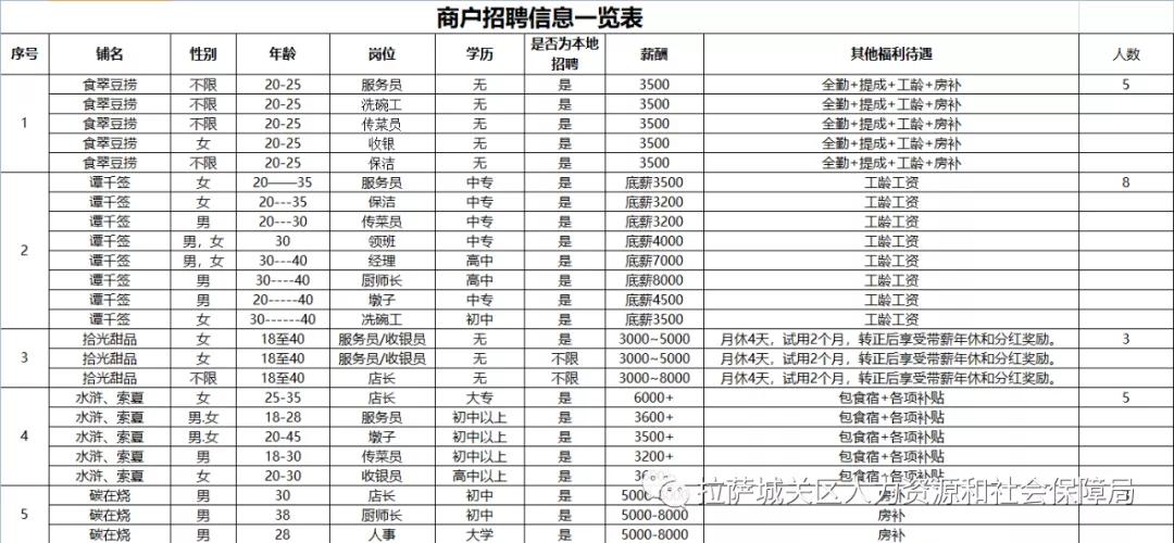 拉萨最新招工信息及其影响